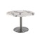 Holland Bar Stool Co 30" Tall OD214 Stainless Steel Table Base 22" Diameter 36" Diameter White Marble Top OD214-2230SSOD36RWM - alternate 1